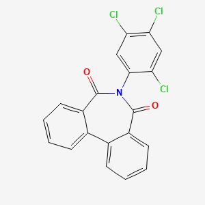 9-(2,4,5-trichlorophenyl)-9-azatricyclo[9.4.0.0^{2,7}]pentadeca-1(11),2(7),3,5,12,14-hexaene-8,10-dione