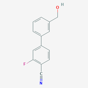 2-Fluoro-4-[3-(hydroxymethyl)phenyl]benzonitrile