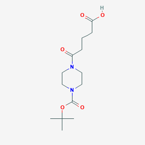 molecular formula C14H24N2O5 B2817166 4-(4-Carboxy-butyryl)-piperazine-1-carboxylic acid tert-butyl ester CAS No. 959053-53-3