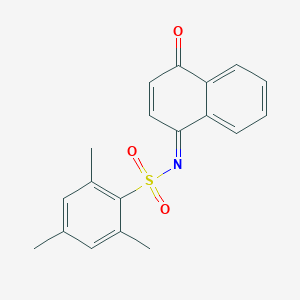 molecular formula C19H17NO3S B281717 2,4,6-trimethyl-N-(4-oxo-1(4H)-naphthalenylidene)benzenesulfonamide 