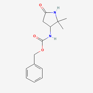 Benzyl N-(2,2-dimethyl-5-oxopyrrolidin-3-yl)carbamate