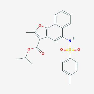 Isopropyl 2-methyl-5-{[(4-methylphenyl)sulfonyl]amino}naphtho[1,2-b]furan-3-carboxylate