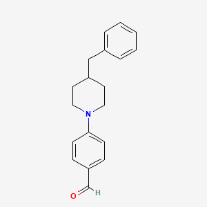 molecular formula C19H21NO B2817206 4-(4-Benzylpiperidin-1-yl)benzaldehyde CAS No. 1098353-09-3