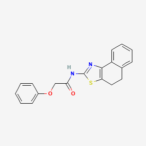 molecular formula C19H16N2O2S B2817218 N-(4,5-dihydronaphtho[1,2-d]thiazol-2-yl)-2-phenoxyacetamide CAS No. 361471-13-8