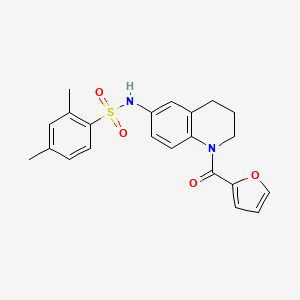 N-[1-(furan-2-carbonyl)-3,4-dihydro-2H-quinolin-6-yl]-2,4-dimethylbenzenesulfonamide