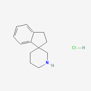 molecular formula C13H18ClN B2817296 2,3-二氢螺[茚-1,3'-哌啶]盐酸盐 CAS No. 872614-76-1