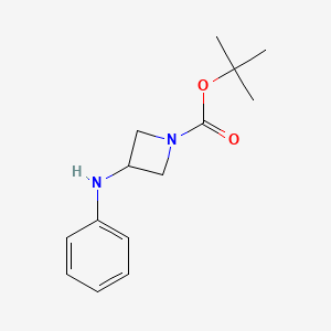 molecular formula C14H20N2O2 B2817300 tert-Butyl 3-(phenylamino)azetidine-1-carboxylate CAS No. 1285278-84-3