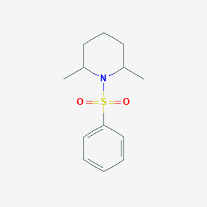 molecular formula C13H19NO2S B281731 2,6-Dimethyl-1-(phenylsulfonyl)piperidine 