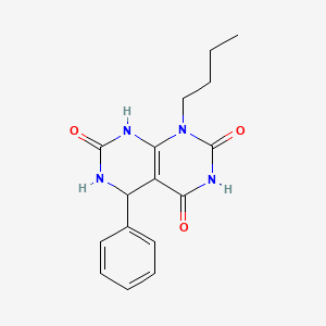 1-butyl-5-phenyl-5,6-dihydropyrimido[4,5-d]pyrimidine-2,4,7(1H,3H,8H)-trione