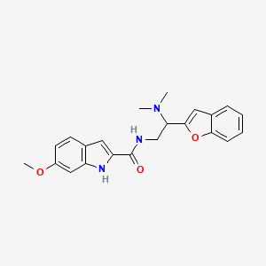 N-(2-(benzofuran-2-yl)-2-(dimethylamino)ethyl)-6-methoxy-1H-indole-2-carboxamide