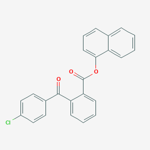 molecular formula C24H15ClO3 B281732 Naphthalen-1-yl 2-(4-chlorobenzoyl)benzoate 