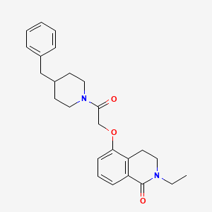 5-[2-(4-Benzylpiperidin-1-yl)-2-oxoethoxy]-2-ethyl-3,4-dihydroisoquinolin-1-one