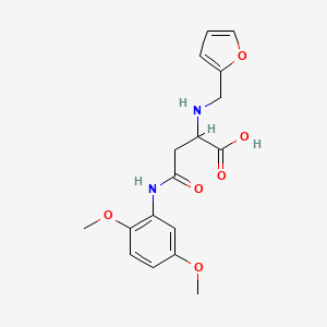 4-(2,5-Dimethoxyanilino)-2-(furan-2-ylmethylamino)-4-oxobutanoic acid