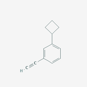 molecular formula C12H12 B2817358 1-Cyclobutyl-3-ethynylbenzene CAS No. 1602816-47-6