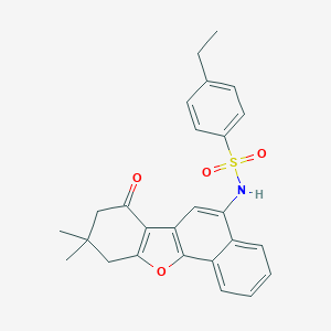 N-(9,9-dimethyl-7-oxo-7,8,9,10-tetrahydronaphtho[1,2-b][1]benzofuran-5-yl)-4-ethylbenzenesulfonamide