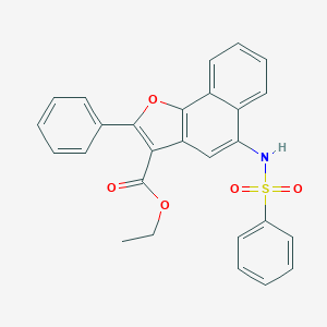 Ethyl 2-phenyl-5-[(phenylsulfonyl)amino]naphtho[1,2-b]furan-3-carboxylate