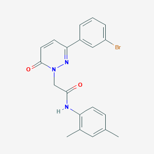 molecular formula C20H18BrN3O2 B2817382 2-[3-(3-bromophenyl)-6-oxopyridazin-1-yl]-N-(2,4-dimethylphenyl)acetamide CAS No. 899946-50-0