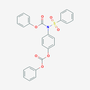 molecular formula C26H19NO7S B281740 4-[(Phenoxycarbonyl)(phenylsulfonyl)amino]phenyl phenyl carbonate 