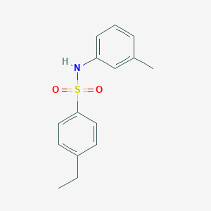 molecular formula C15H17NO2S B281741 4-ethyl-N-(3-methylphenyl)benzenesulfonamide 