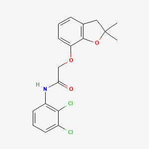 molecular formula C18H17Cl2NO3 B2817439 N-(2,3-二氯苯基)-2-[(2,2-二甲基-2,3-二氢-1-苯并呋喃-7-基)氧基]乙酰胺 CAS No. 946274-96-0