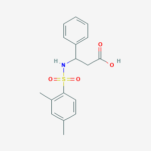 3-{[(2,4-Dimethylphenyl)sulfonyl]amino}-3-phenylpropanoic acid