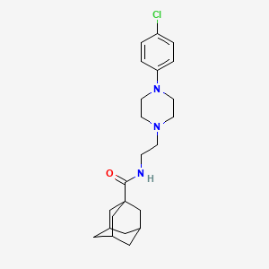 N-[2-[4-(4-chlorophenyl)piperazin-1-yl]ethyl]adamantane-1-carboxamide