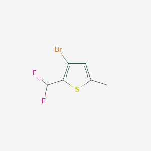 molecular formula C6H5BrF2S B2817485 3-Bromo-2-(difluoromethyl)-5-methylthiophene CAS No. 2248389-55-9