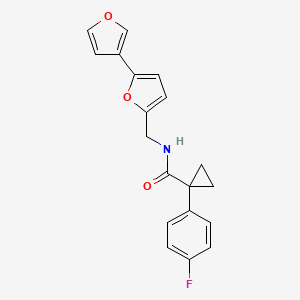 N-([2,3'-bifuran]-5-ylmethyl)-1-(4-fluorophenyl)cyclopropanecarboxamide