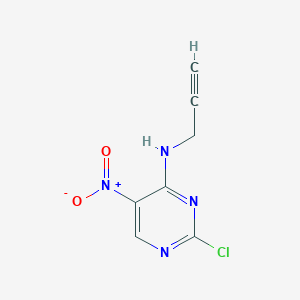 molecular formula C7H5ClN4O2 B2817496 2-chloro-5-nitro-N-(prop-2-yn-1-yl)pyrimidin-4-amine CAS No. 1695701-05-3