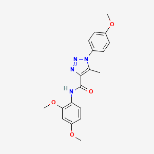 molecular formula C19H20N4O4 B2817558 N-(2,4-dimethoxyphenyl)-1-(4-methoxyphenyl)-5-methyl-1H-1,2,3-triazole-4-carboxamide CAS No. 895643-79-5