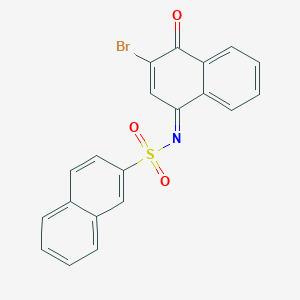 molecular formula C20H12BrNO3S B281756 N-(3-bromo-4-oxo-1(4H)-naphthalenylidene)-2-naphthalenesulfonamide 
