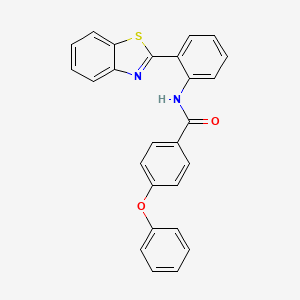 molecular formula C26H18N2O2S B2817572 N-[2-(1,3-benzothiazol-2-yl)phenyl]-4-phenoxybenzamide CAS No. 477569-57-6