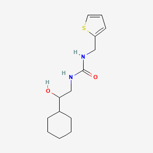 molecular formula C14H22N2O2S B2817585 1-(2-环己基-2-羟基乙基)-3-(噻吩-2-基甲基)脲 CAS No. 1351630-79-9