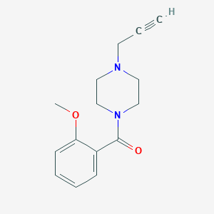 molecular formula C15H18N2O2 B2817588 (2-Methoxyphenyl)-(4-prop-2-ynylpiperazin-1-yl)methanone CAS No. 2248891-25-8