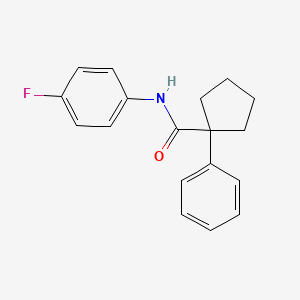 molecular formula C18H18FNO B2817592 N-(4-fluorophenyl)-1-phenylcyclopentane-1-carboxamide CAS No. 512795-91-4