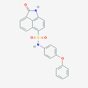 2-oxo-N-(4-phenoxyphenyl)-1,2-dihydrobenzo[cd]indole-6-sulfonamide