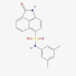 molecular formula C19H16N2O3S B281764 N-(3,5-dimethylphenyl)-2-oxo-1,2-dihydrobenzo[cd]indole-6-sulfonamide 