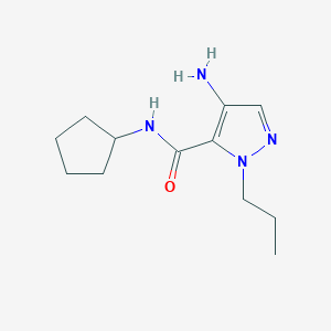 4-Amino-N-cyclopentyl-1-propyl-1H-pyrazole-5-carboxamide