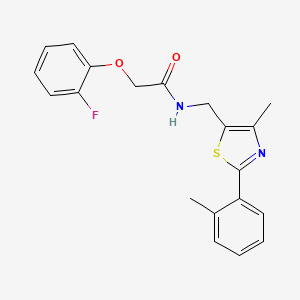 2-(2-fluorophenoxy)-N-((4-methyl-2-(o-tolyl)thiazol-5-yl)methyl)acetamide