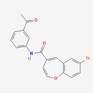 N-(3-acetylphenyl)-7-bromo-1-benzoxepine-4-carboxamide