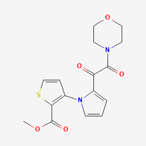 methyl 3-[2-(2-morpholino-2-oxoacetyl)-1H-pyrrol-1-yl]-2-thiophenecarboxylate