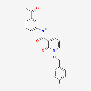 N-(3-acetylphenyl)-1-[(4-fluorophenyl)methoxy]-2-oxopyridine-3-carboxamide