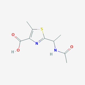 2-(1-Acetamidoethyl)-5-methyl-1,3-thiazole-4-carboxylic acid