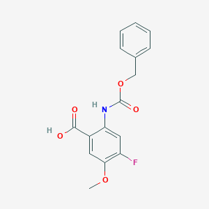4-Fluoro-5-methoxy-2-(phenylmethoxycarbonylamino)benzoic acid