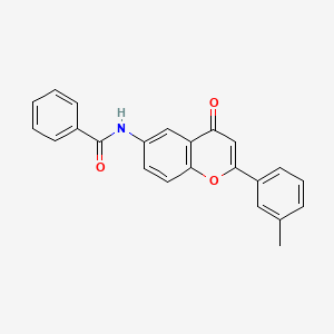 N-[2-(3-methylphenyl)-4-oxo-4H-chromen-6-yl]benzamide