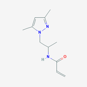 N-[1-(3,5-Dimethylpyrazol-1-yl)propan-2-yl]prop-2-enamide