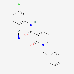 1-benzyl-N-(5-chloro-2-cyanophenyl)-2-oxo-1,2-dihydropyridine-3-carboxamide