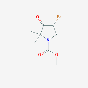 molecular formula C8H12BrNO3 B2817719 Methyl 4-bromo-2,2-dimethyl-3-oxopyrrolidine-1-carboxylate CAS No. 106556-69-8