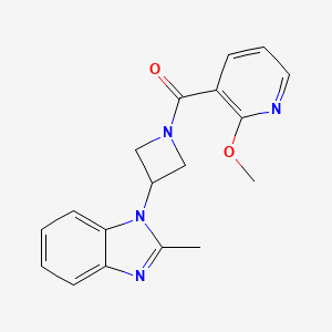 (2-Methoxypyridin-3-yl)-[3-(2-methylbenzimidazol-1-yl)azetidin-1-yl]methanone