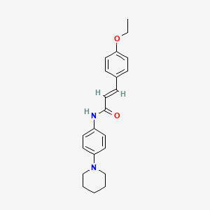 (2E)-3-(4-ethoxyphenyl)-N-[4-(piperidin-1-yl)phenyl]prop-2-enamide